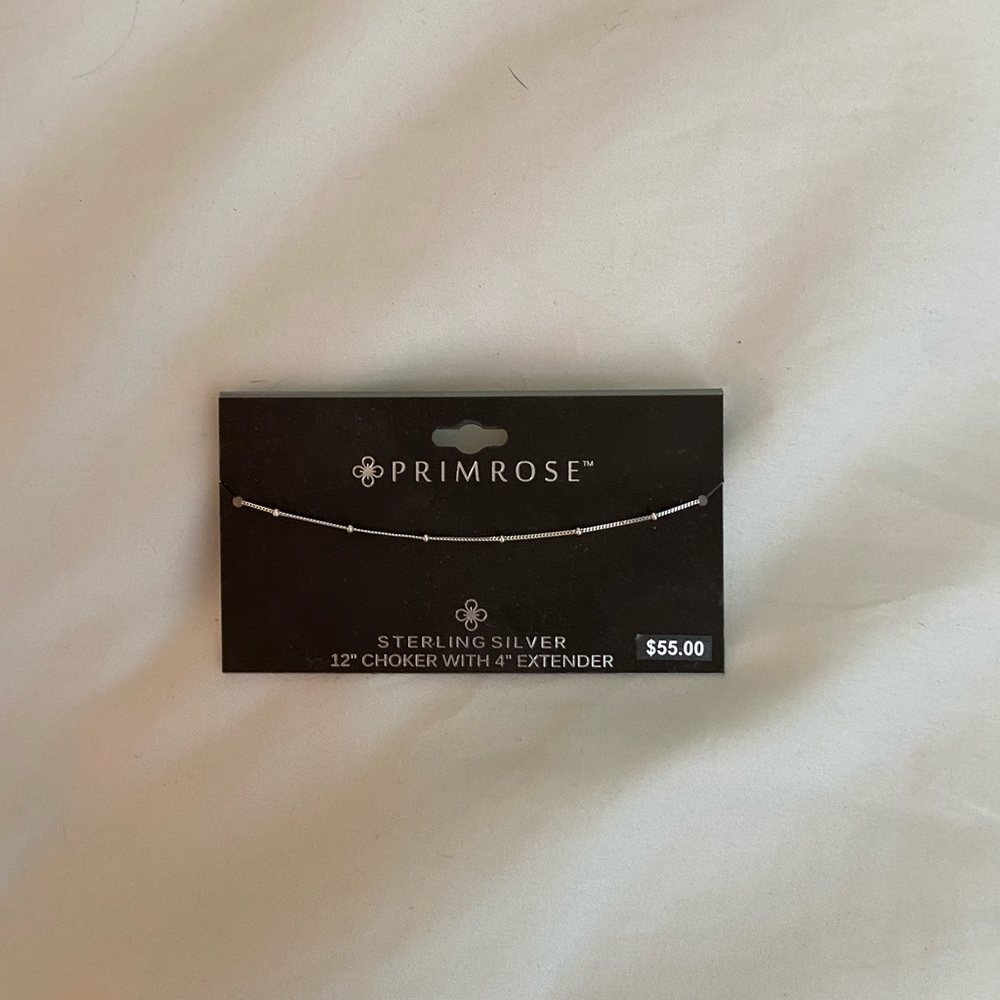 Primrose NWT sterling silver choker necklace